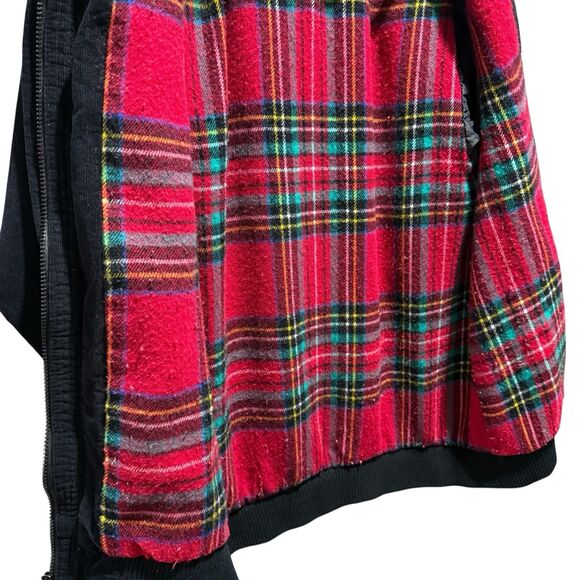 Vintage JW Robinsons Corduroy Jacket Small Black Plaid Flannel Lined 80s 90s - Picture 8 of 15